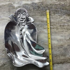 Mariposa Silver Halloween Vampire server tray